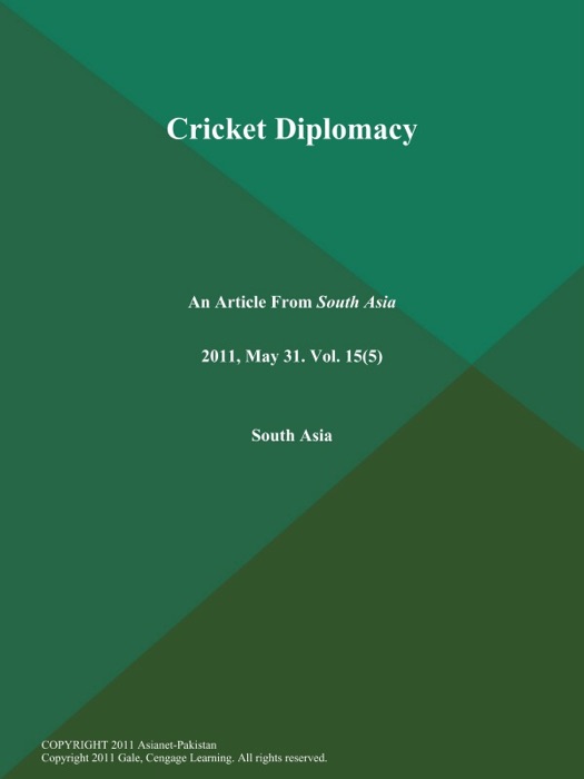 Cricket Diplomacy