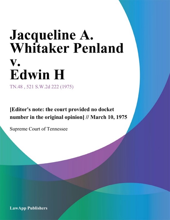 Jacqueline A. Whitaker Penland v. Edwin H.
