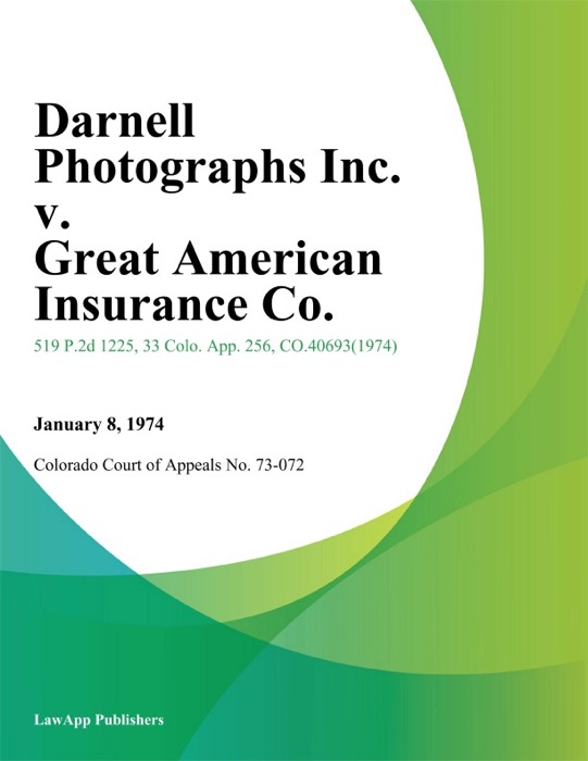 Darnell Photographs Inc. v. Great American Insurance Co.