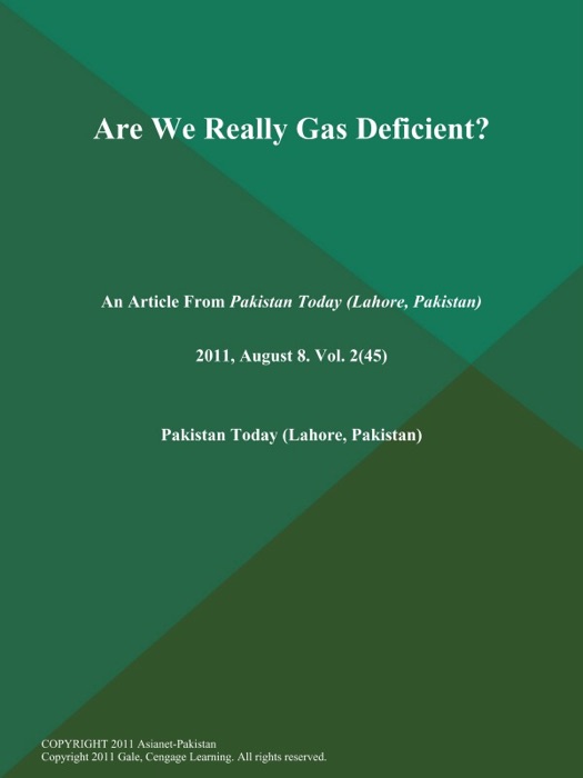 Are We Really Gas Deficient?