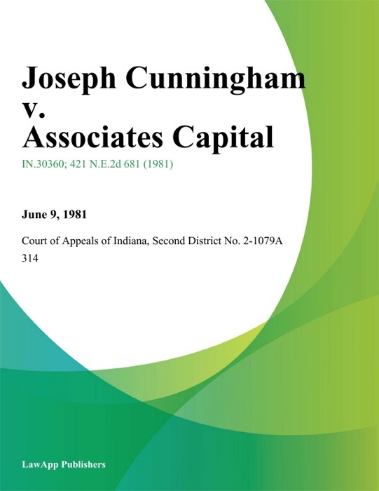 Joseph Cunningham v. Associates Capital