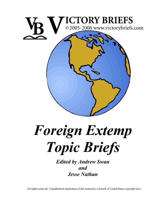 Foreign Extemp Briefs