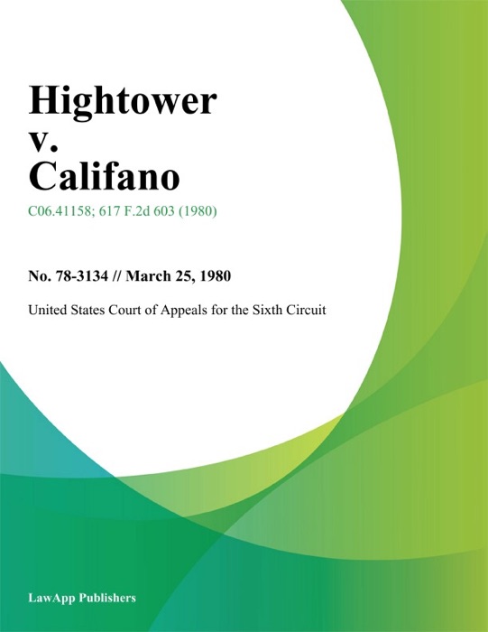 Hightower v. Califano