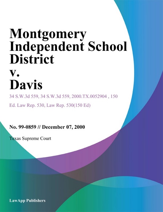 Montgomery Independent School District V. Davis