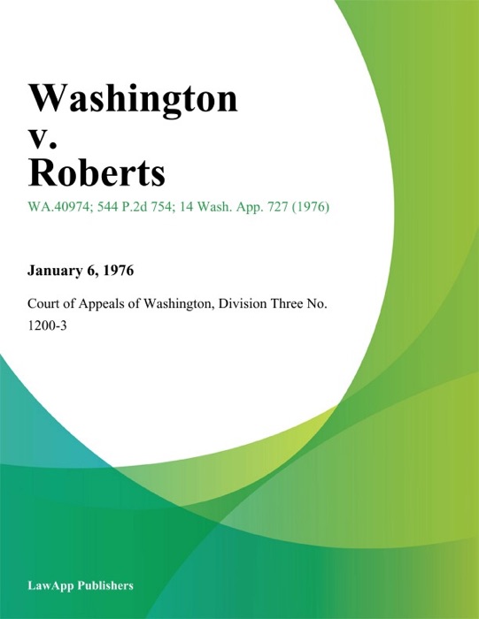 Washington V. Roberts
