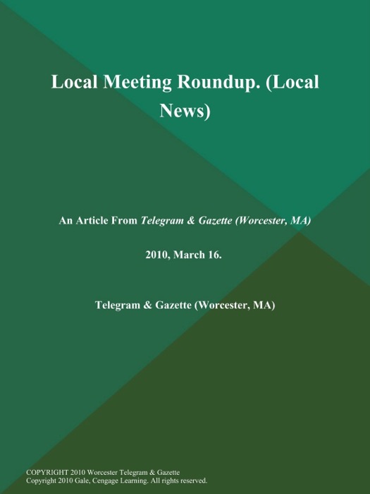 Local Meeting Roundup (Local News)