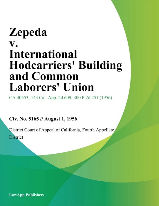 Zepeda v. International Hodcarriers Building and Common Laborers Union