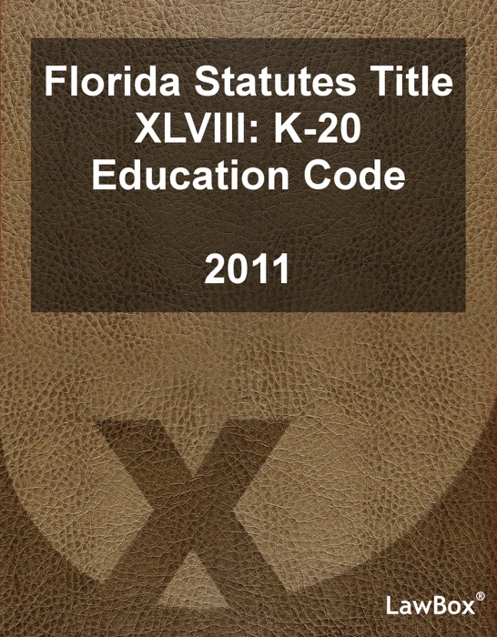 Florida Statutes Title XLVIII 2011