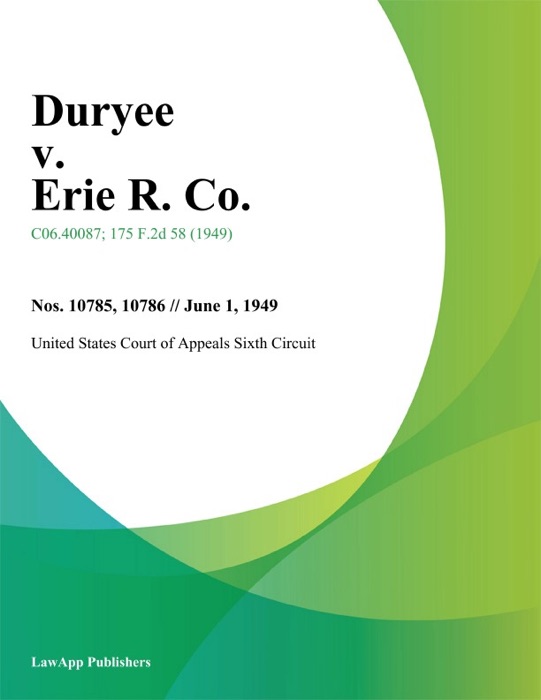 Duryee v. Erie R. Co.