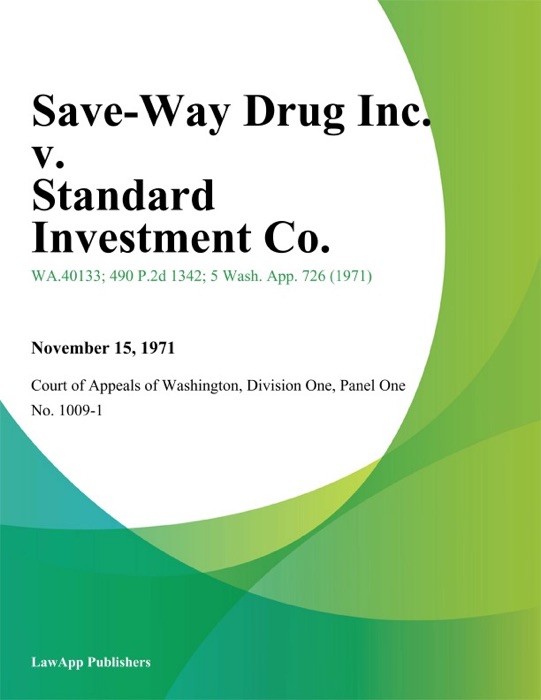 Save-Way Drug Inc. v. Standard Investment Co.