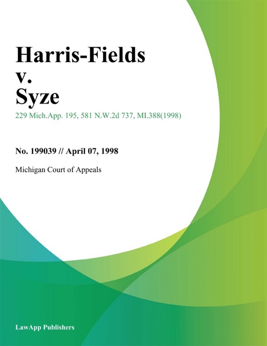 Harris-Fields v. Syze