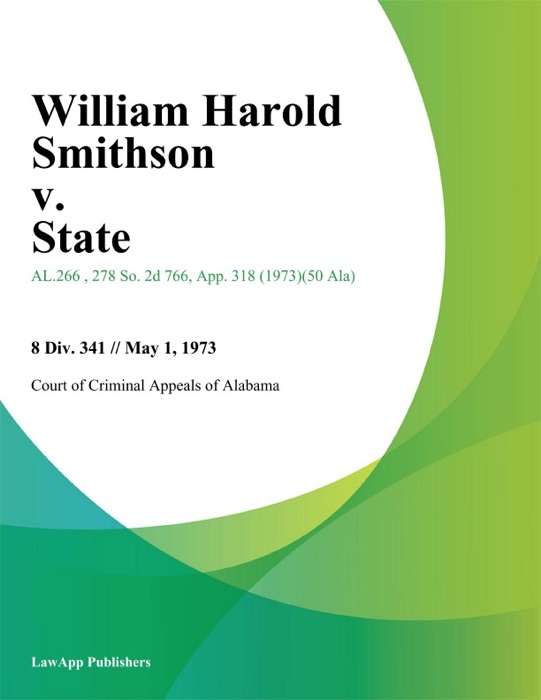 William Harold Smithson v. State