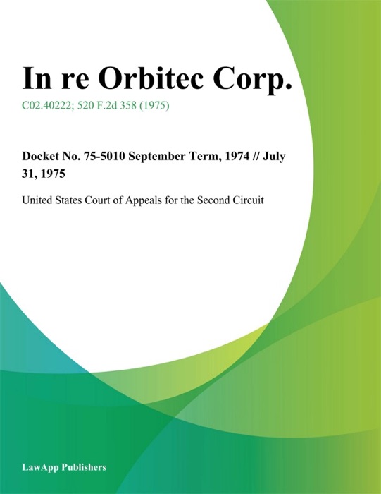 In re Orbitec Corp.