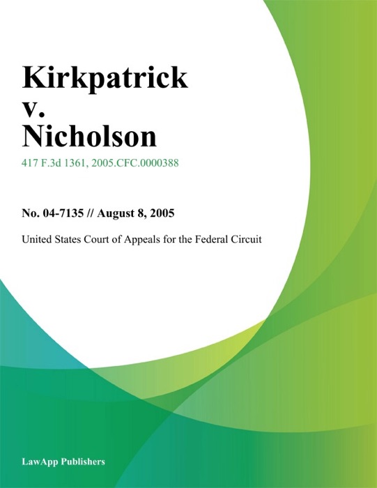 Kirkpatrick v. Nicholson
