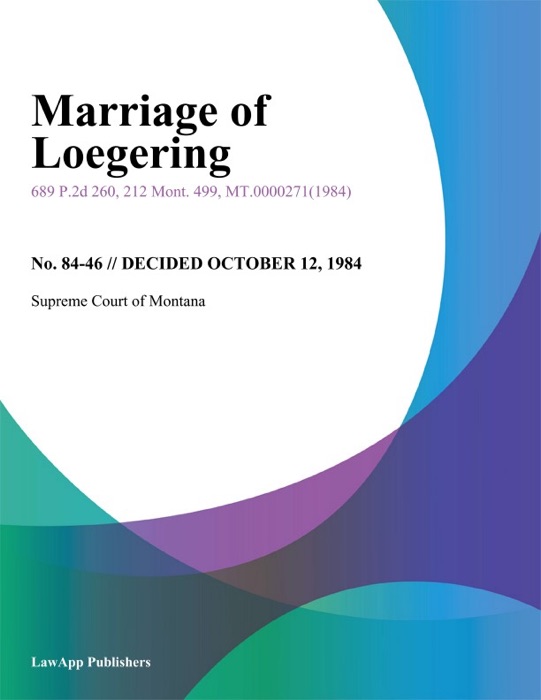 Marriage of Loegering