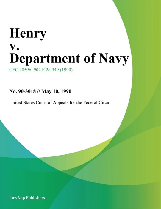 Henry v. Department of Navy