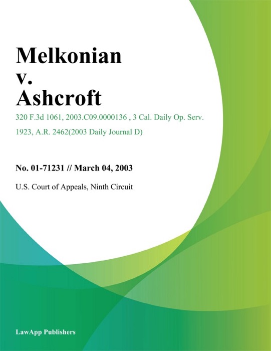 Melkonian V. Ashcroft