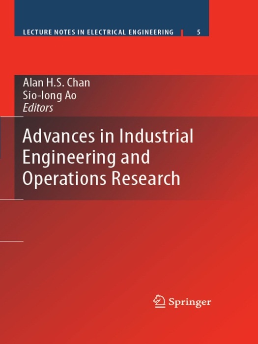 Advances in Industrial Engineering and Operations Research