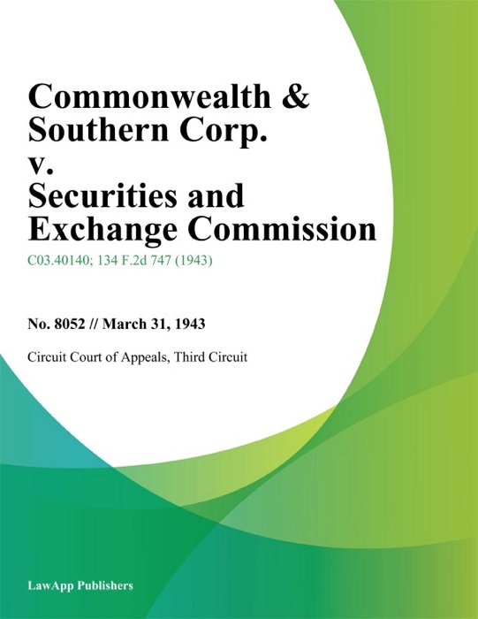Commonwealth & Southern Corp. v. Securities and Exchange Commission