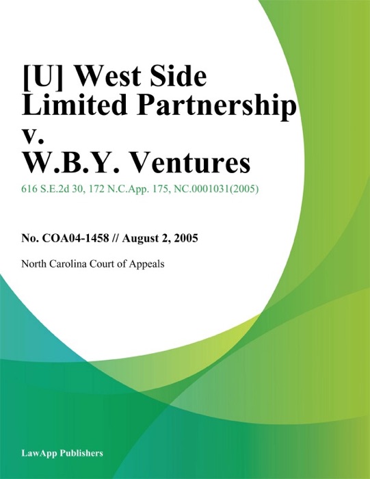 West Side Limited Partnership v. W.B.Y. Ventures