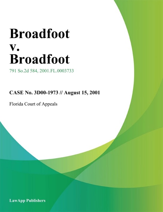 Broadfoot v. Broadfoot