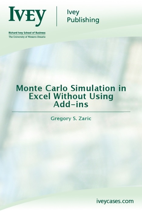 Monte Carlo Simulation in Excel Without Using Add-ins
