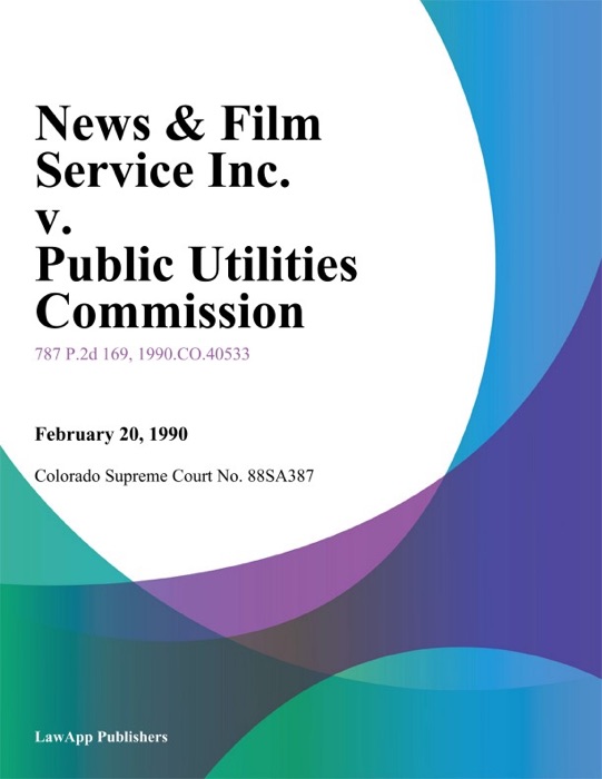 News & Film Service Inc. v. Public Utilities Commission