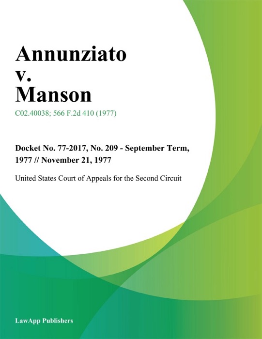 Annunziato v. Manson