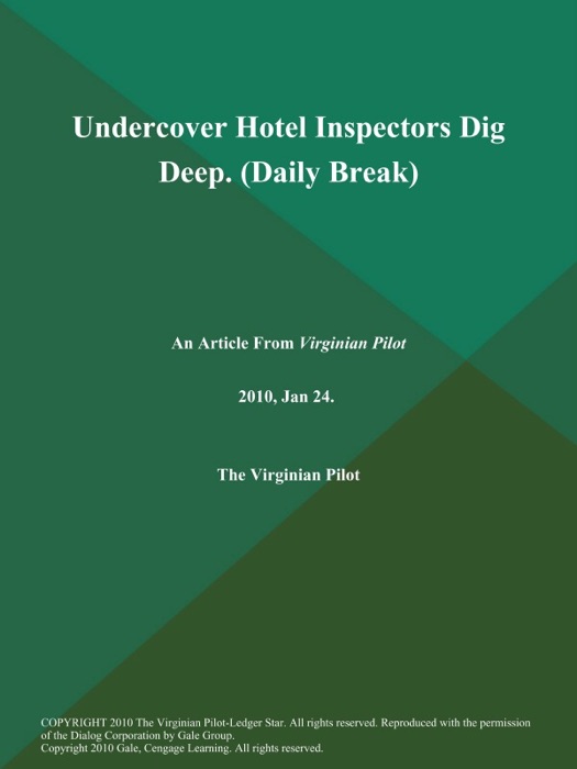 Undercover Hotel Inspectors Dig Deep (Daily Break)