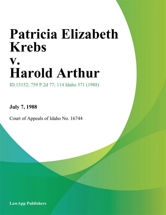 Patricia Elizabeth Krebs v. Harold Arthur