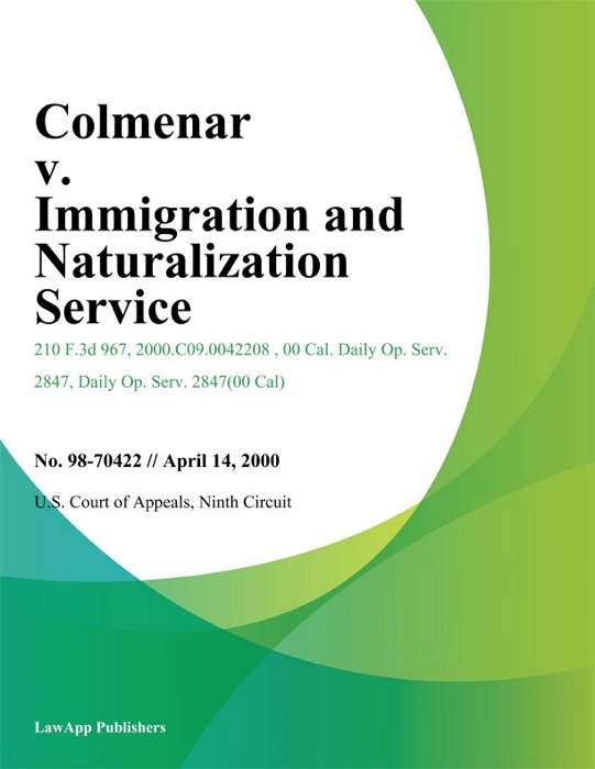 Colmenar V. Immigration And Naturalization Service