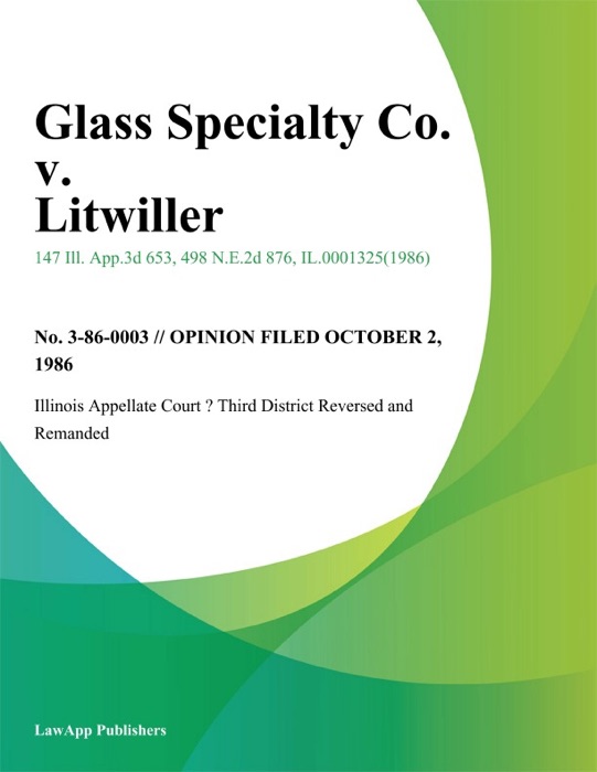 Glass Specialty Co. v. Litwiller