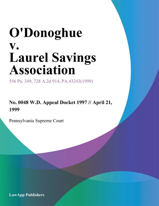 Odonoghue v. Laurel Savings Association