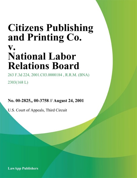 Citizens Publishing and Printing Co. v. National Labor Relations Board