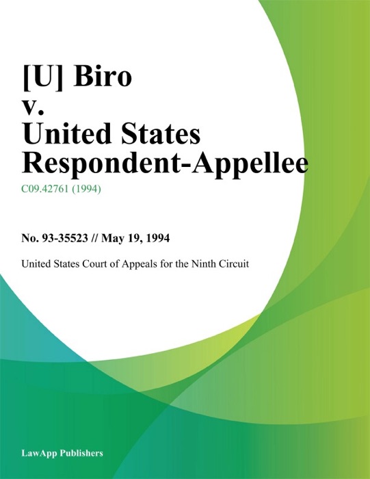 Biro v. United States Respondent-Appellee