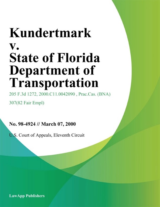 Kundertmark v. State of Florida Department of Transportation