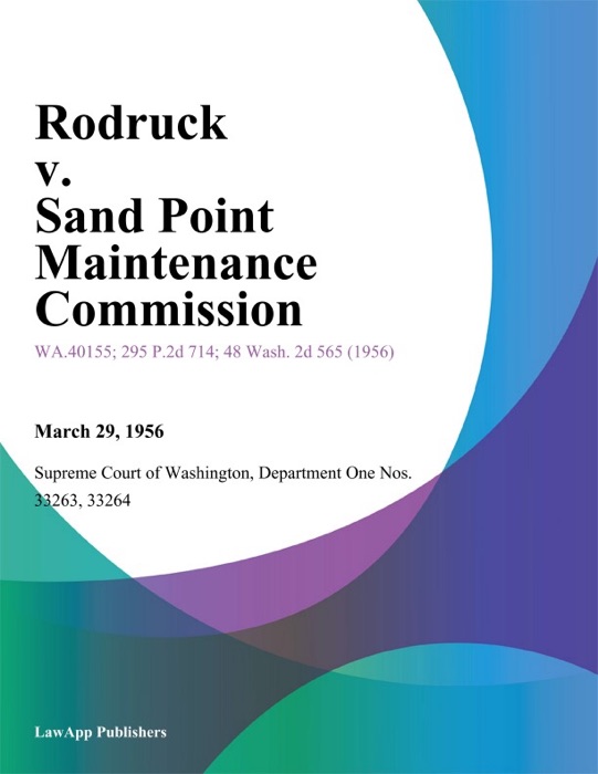 Rodruck V. Sand Point Maintenance Commission