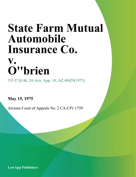 State Farm Mutual Automobile Insurance Co. V. O''brien