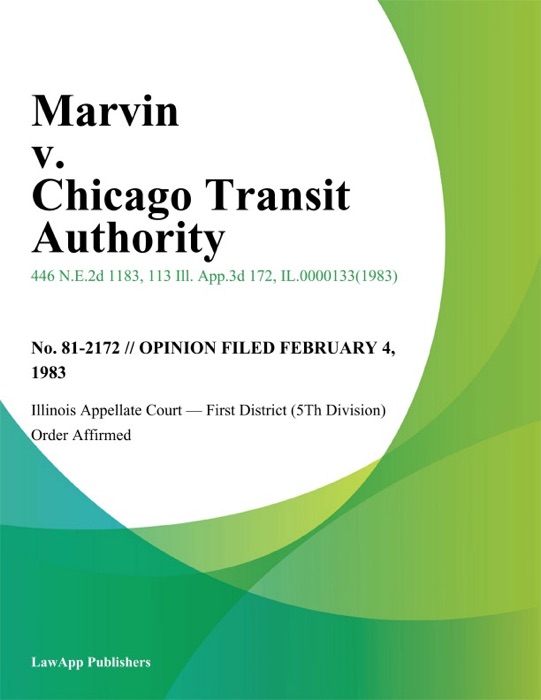 Marvin v. Chicago Transit Authority
