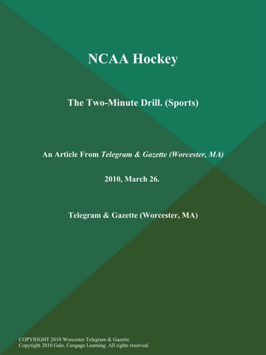 NCAA Hockey; The Two-Minute Drill (Sports)