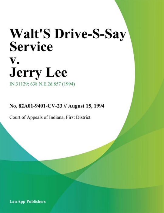 Walts Drive-A-Way Service v. Jerry Lee