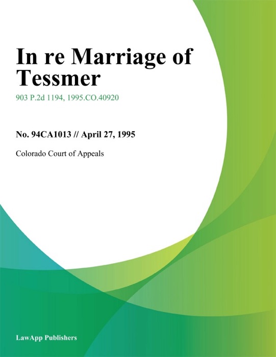 In Re Marriage of Tessmer