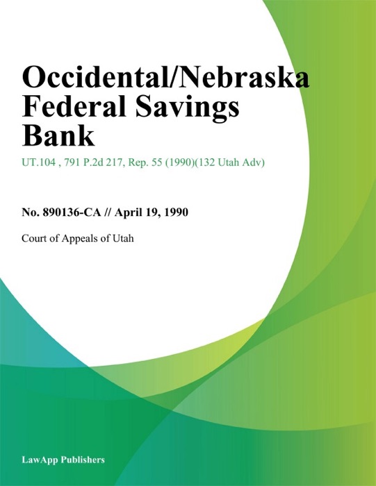 Occidental/Nebraska Federal Savings Bank