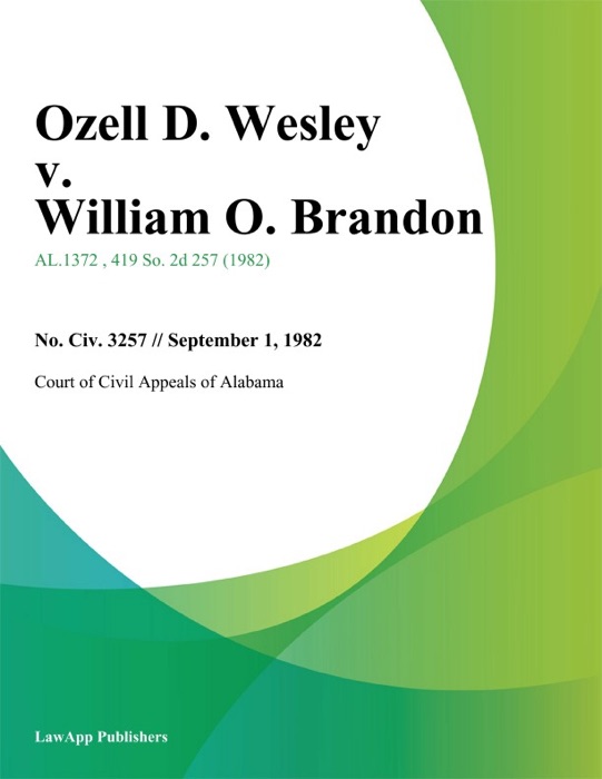 Ozell D. Wesley v. William O. Brandon