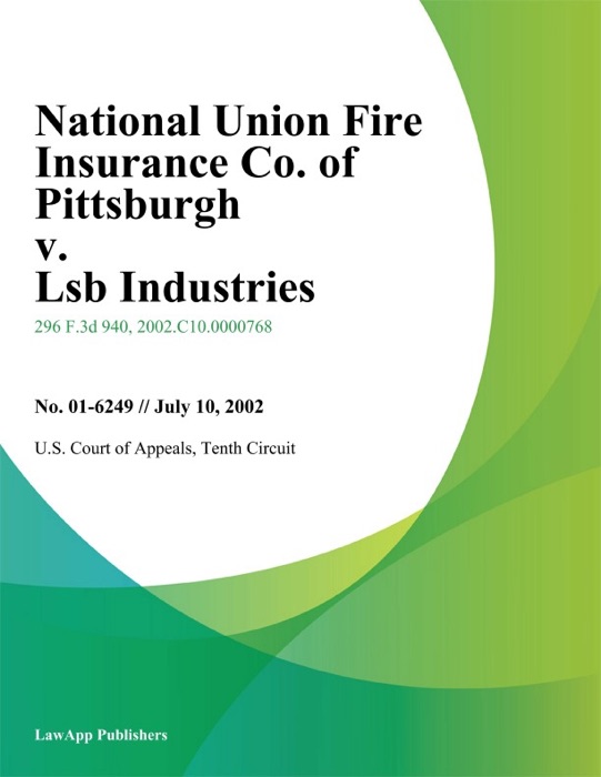 National Union Fire Insurance Co. of Pittsburgh v. Lsb Industries