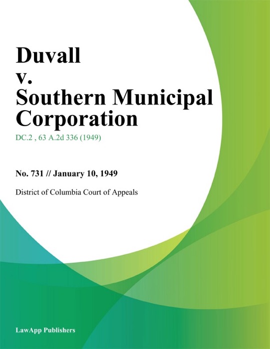 Duvall v. Southern Municipal Corporation