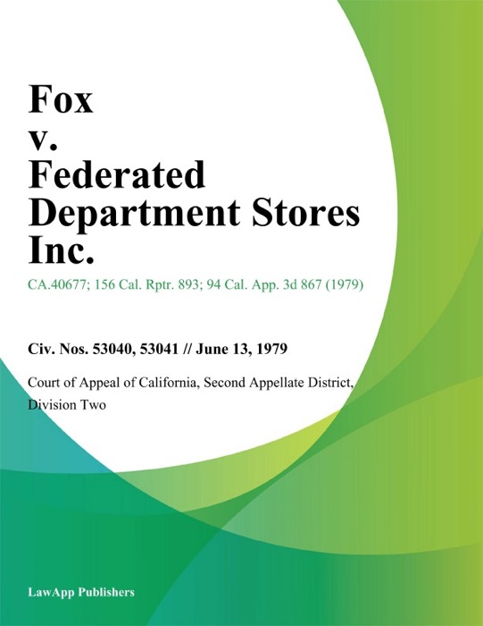 Fox v. Federated Department Stores Inc.