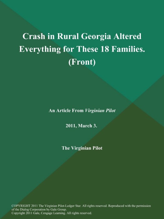 Crash in Rural Georgia Altered Everything for These 18 Families (Front)