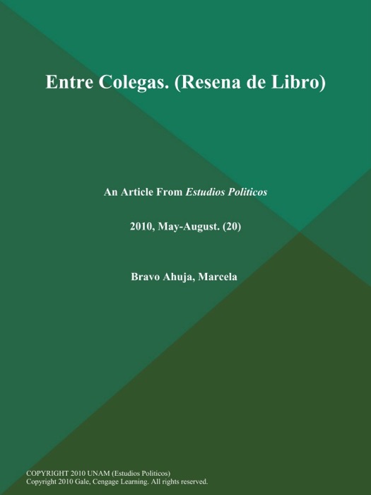 Entre Colegas (Resena de Libro)