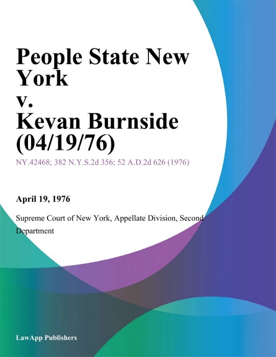 People State New York v. Kevan Burnside